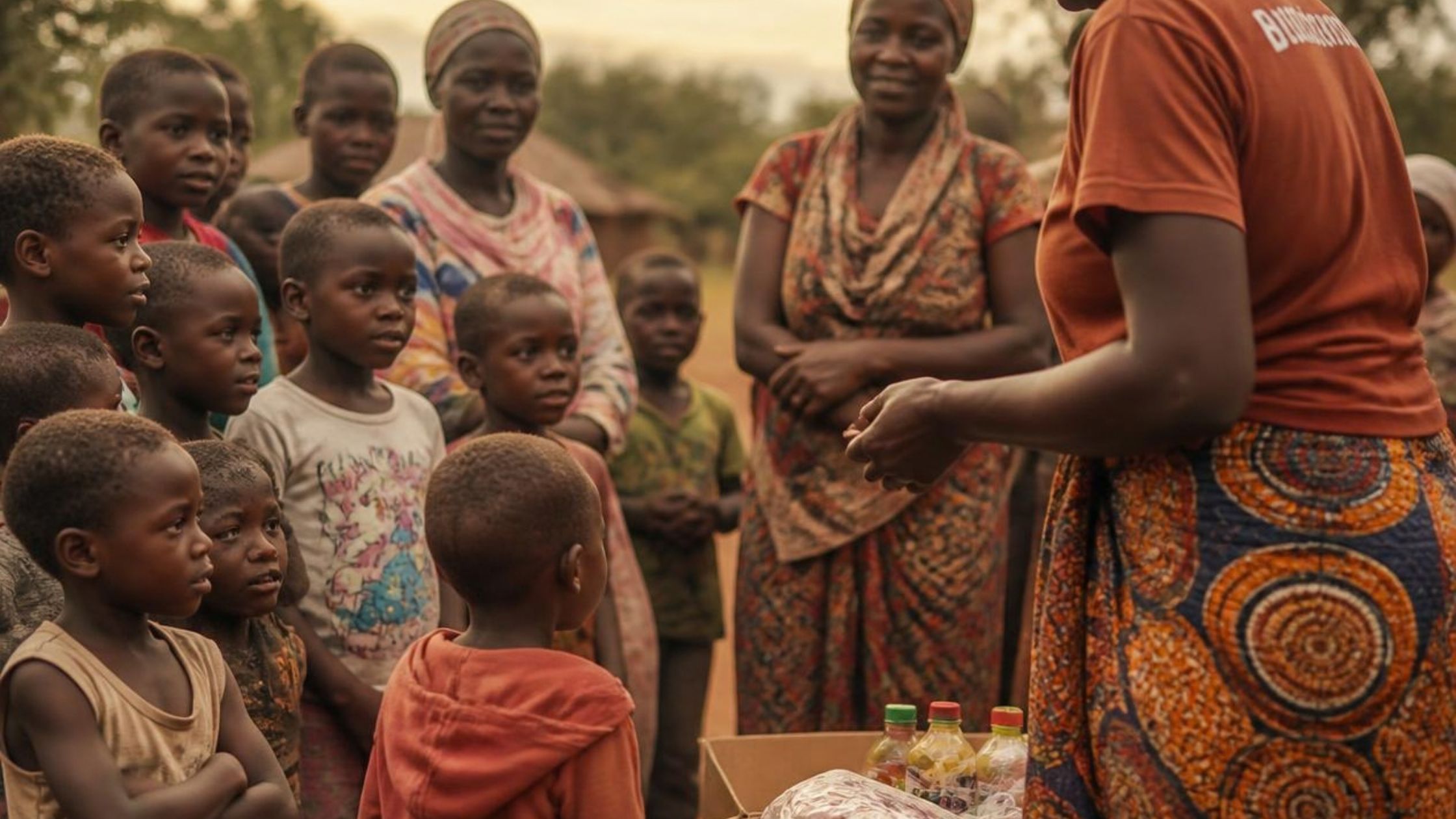 Children accessing support from community outreach programs in Malawi