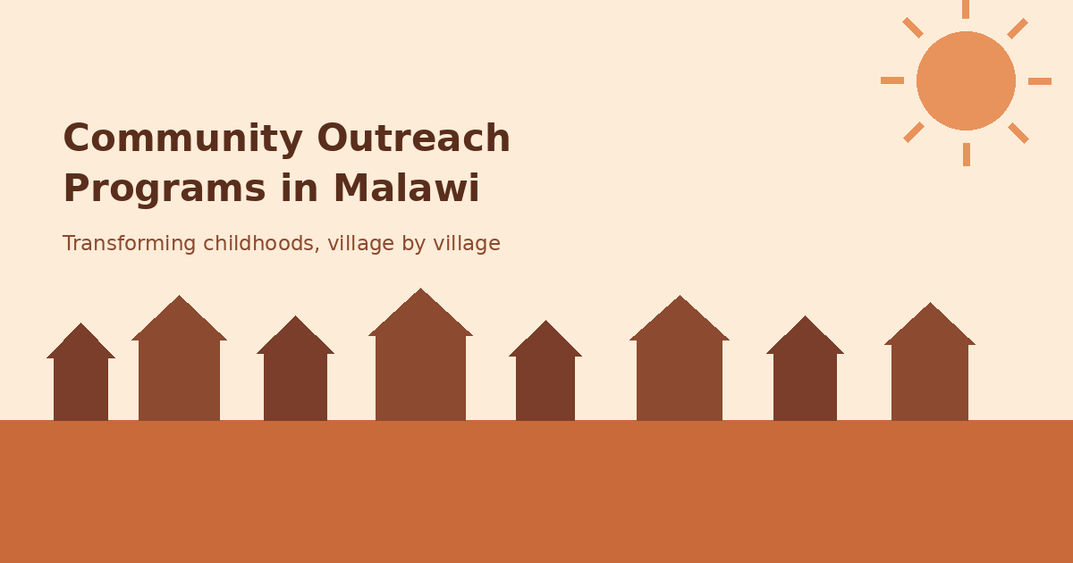 Children benefiting from community outreach programs in Malawi