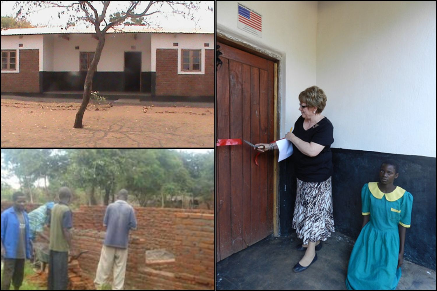 School library in rural Malawi constructed by CRIDOC