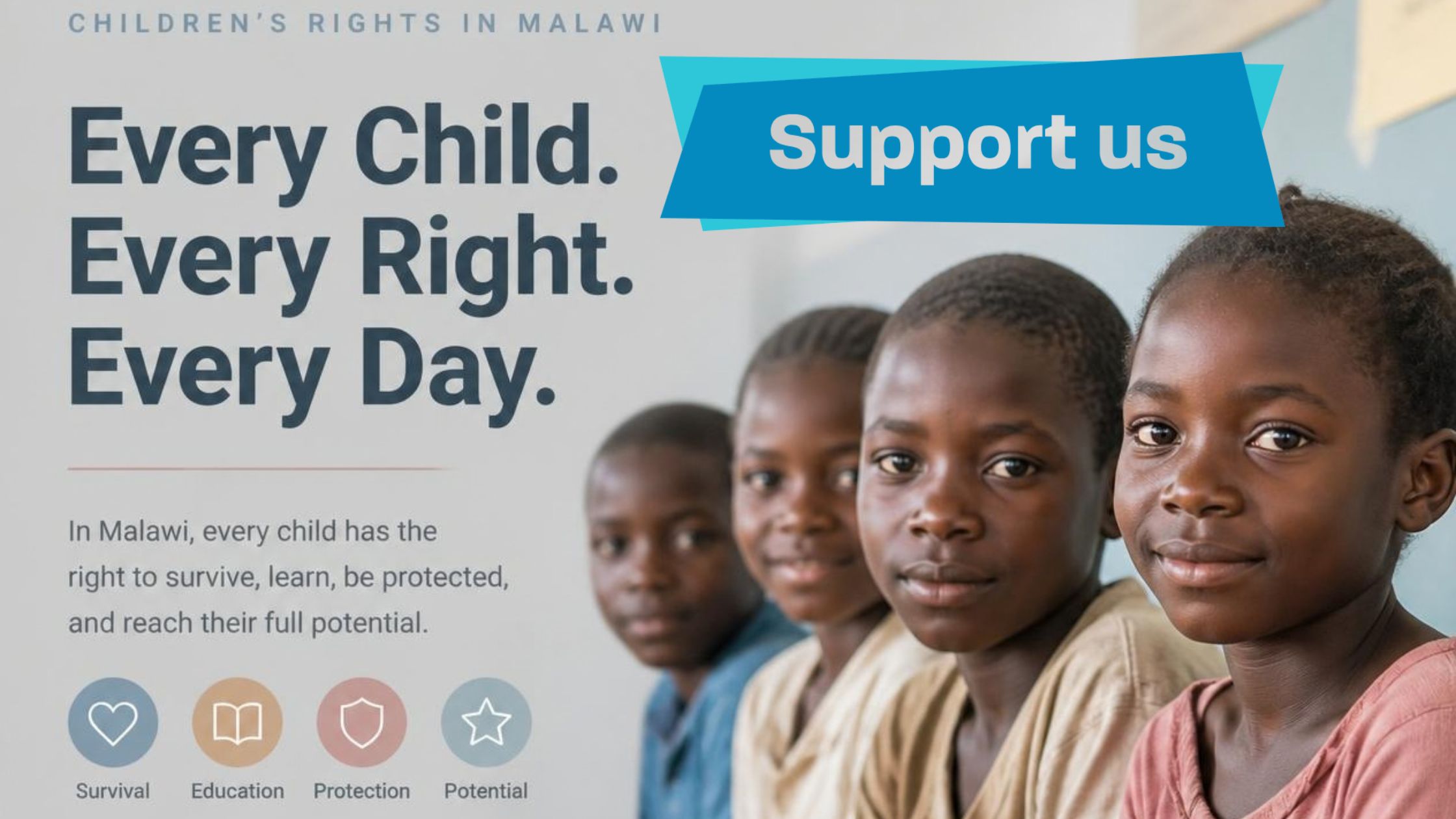 Find out different ways to support child rights in Malawi